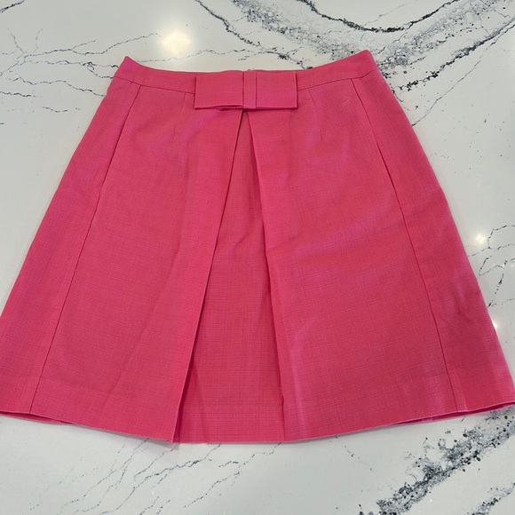 Boden 100% Cotton A Line Lined Skirt w/ Bow Detail and Side Pockets sz.4 - Picture 1 of 10